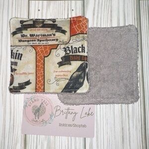 Reusable makeup remover pads Halloween (2 pack) new